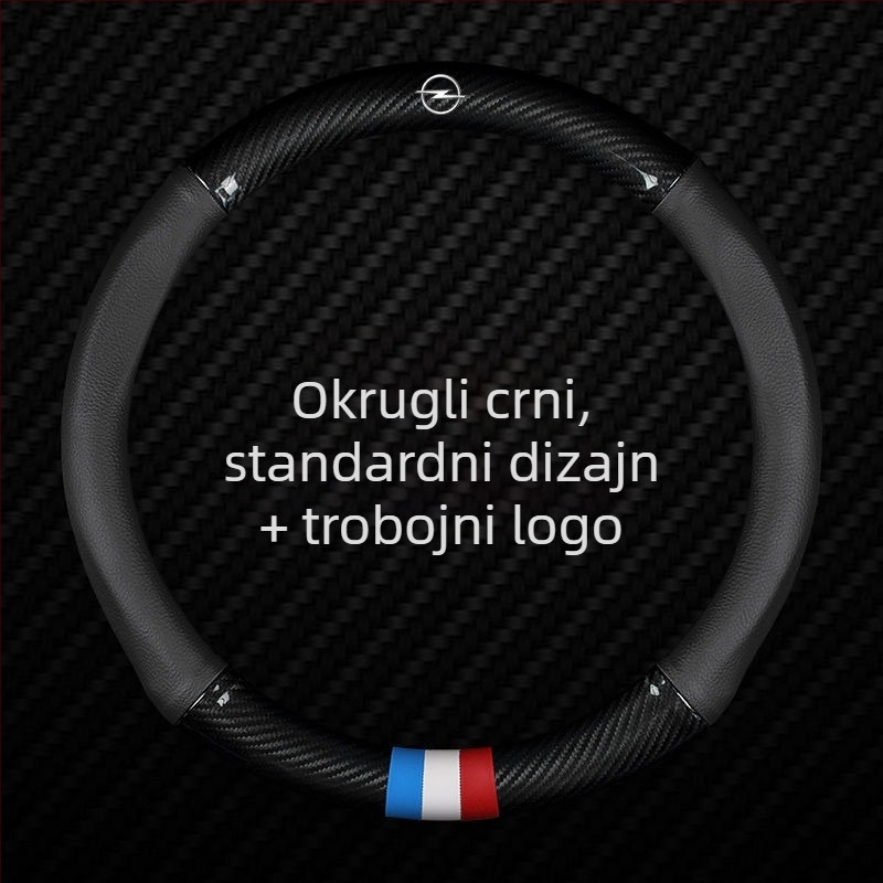 Univerzalni kožni navlaka za volan za Opel, promjer 40 cm, četiri sezone, sportski stil