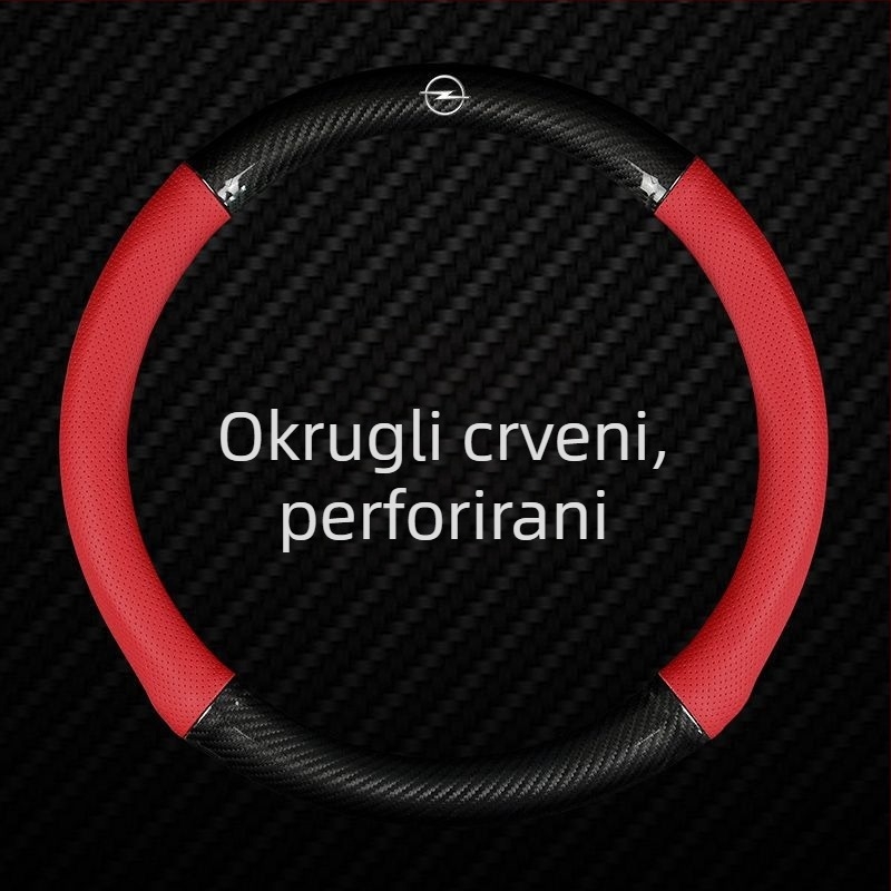 Univerzalni kožni navlaka za volan za Opel, promjer 40 cm, četiri sezone, sportski stil