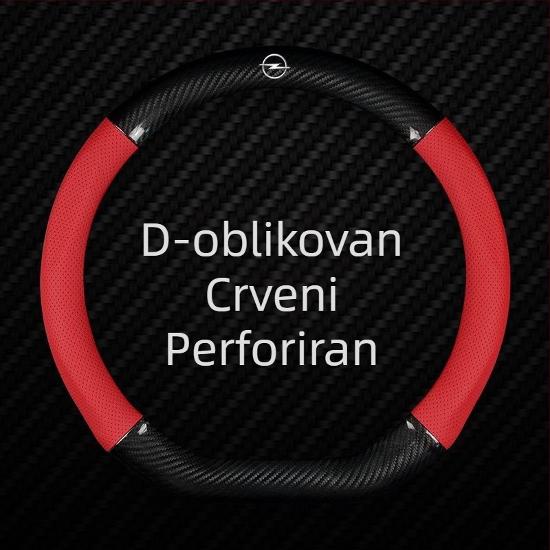 Univerzalni kožni navlaka za volan za Opel, promjer 40 cm, četiri sezone, sportski stil