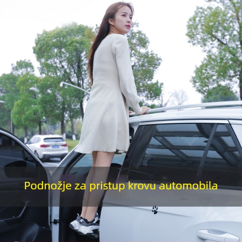 Set papučica od aluminijske legure za automobil, pragovi vrata i stepenica krova, dijelovi za prepravke vozila