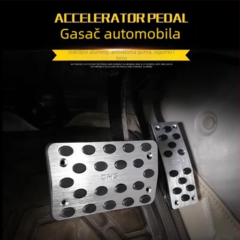 Automobilski pedala s protukliznom površinom – aluminijska legura, marke Runnan, kompatibilan s ručnim i automatskim mjenjačima