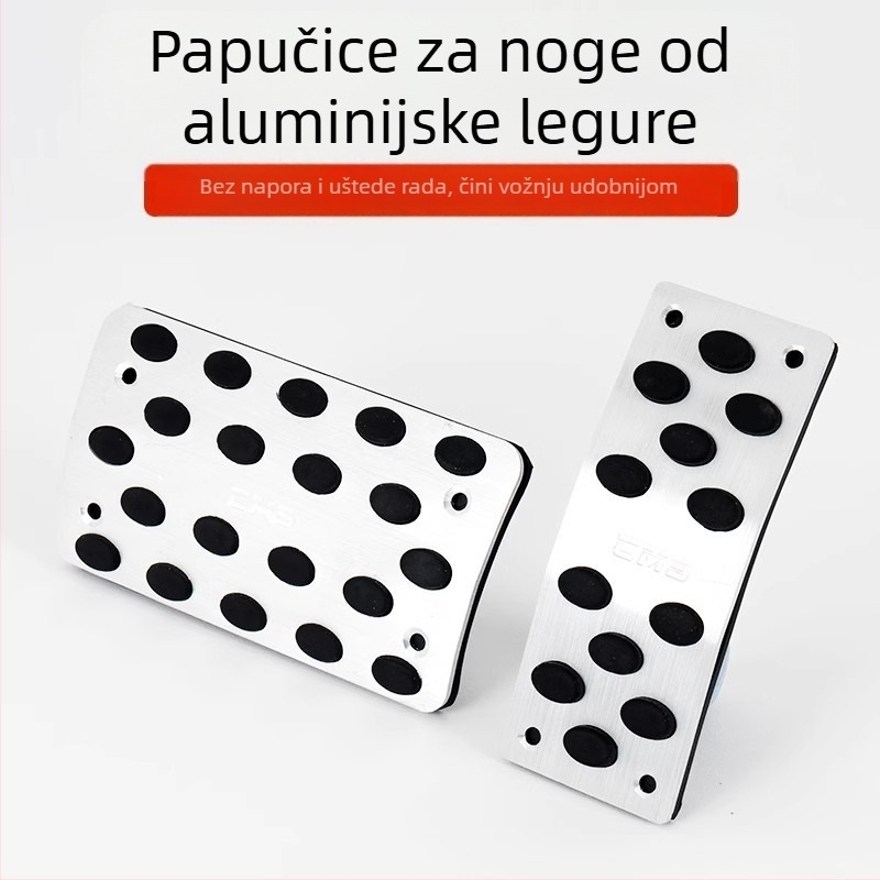 Automobilski pedala s protukliznom površinom – aluminijska legura, marke Runnan, kompatibilan s ručnim i automatskim mjenjačima