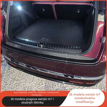 Karbonske pragove trake za 26 modela Wenjie M7, unutarnje modifikacije: pedala za doček i stražnji zaštitni panel