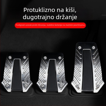 Univerzalne automobilne pedale – pedale kočnice i ubrzanja, bez bušenja, otporne na klizanje i habanje, od plastike