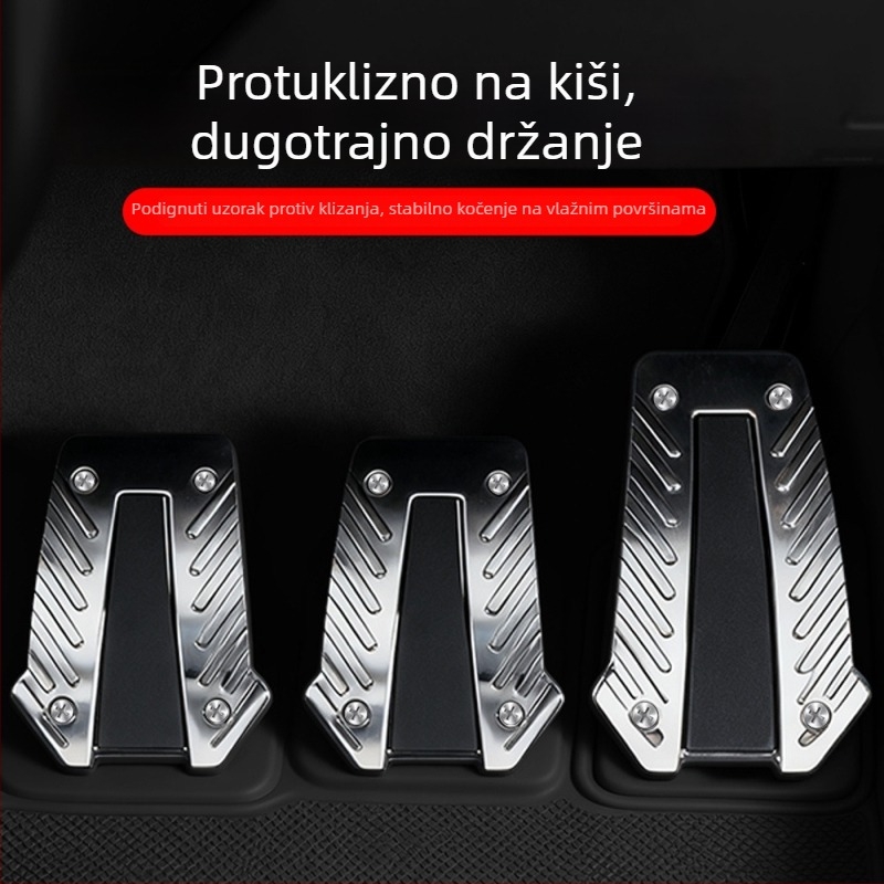 Univerzalne automobilne pedale – pedale kočnice i ubrzanja, bez bušenja, otporne na klizanje i habanje, od plastike