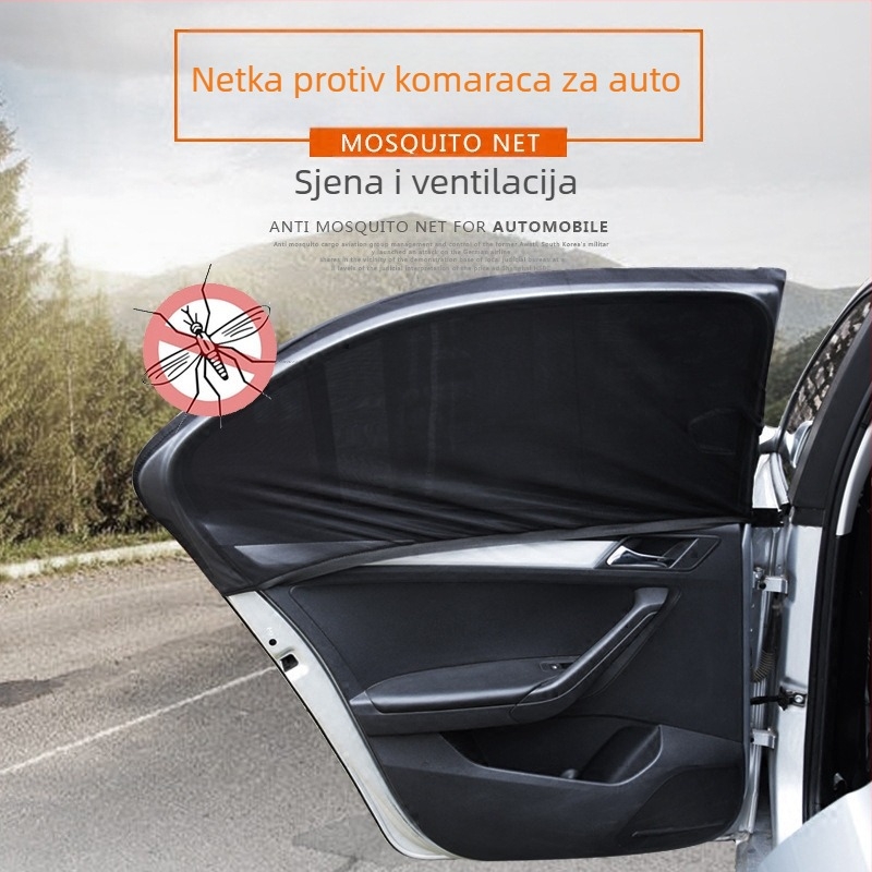 Auto mreža protiv komaraca za prozor, prozirna mreža, univerzalna prilagodba, viseći način ugradnje