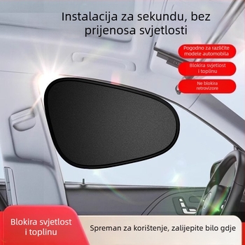 Automobilska elektrostatična folija za bočne prozore, prozirna, viseći način ugradnje, zaštita od sunca i toplinska izolacija