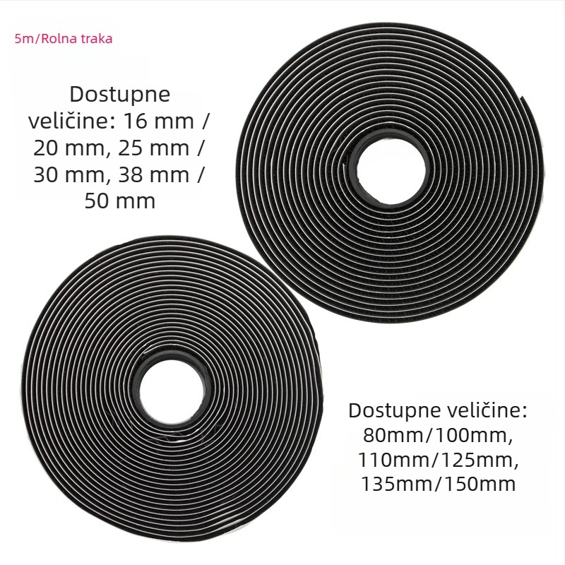 Samoljepljivi Velcro trak za zavjese i vrata – dvostrano ljepilo, najlon Velcro, svestrana upotreba kod kuće i u automobilu, branda bxx