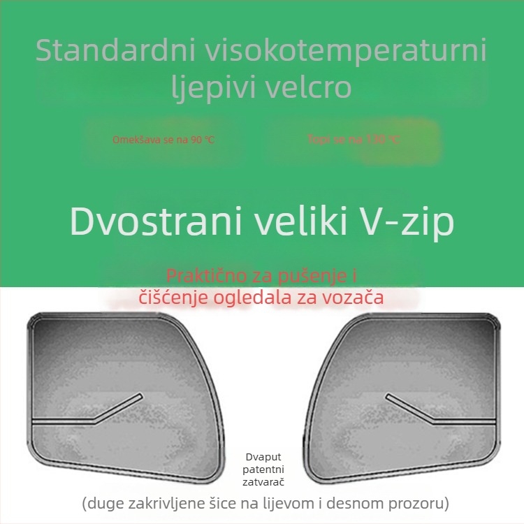 Mreža za prozor kamiona s Velcro zatvaračem – zaštita od komaraca i insekata