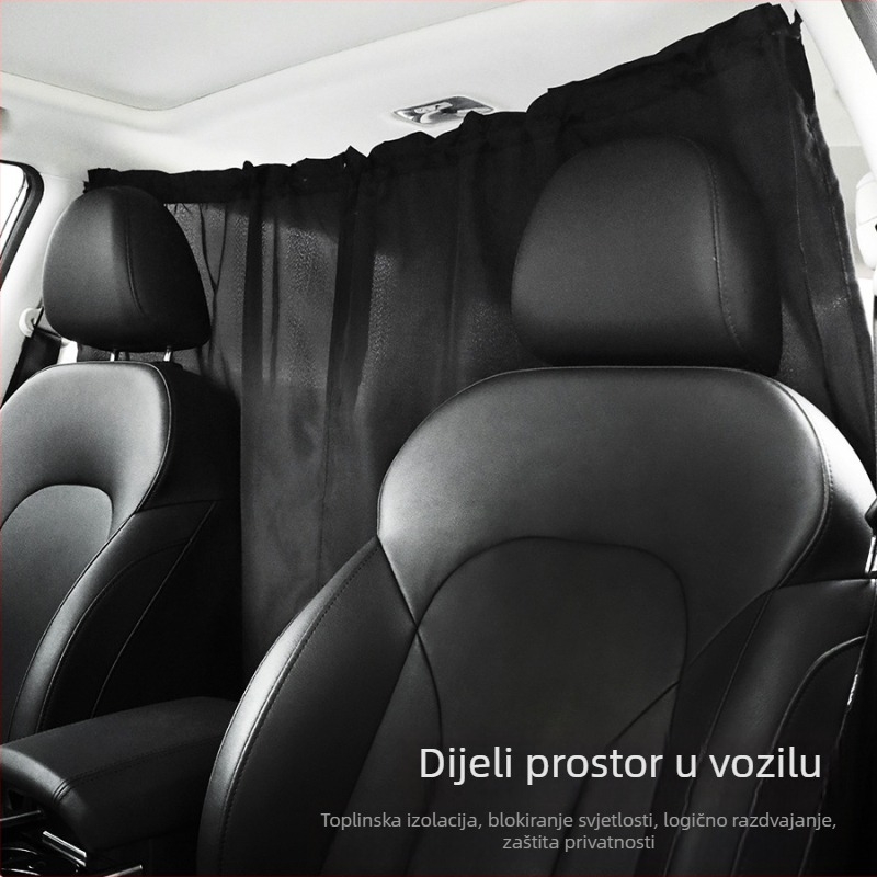 Unutarnja zavjesa automobila za prednji i stražnji odjeljak, prozirna netkana tkanina, visi, univerzalni model, poslovni stil (Materijal: netkana tkanina; Vrsta: prozirna; Način vješanja: visi; Modeli: univerzalni; Prilagodba: dostupna)