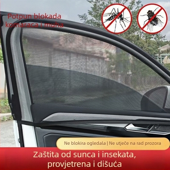 Automobilska mreža protiv komaraca za bočne prozore s sjenčenjem i ventilacijom
