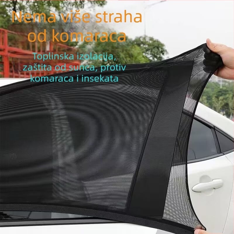 Automobilska mreža protiv komaraca za bočne prozore s sjenčenjem i ventilacijom