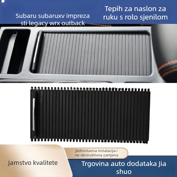Auto naslonski naslon za ruku s pretincom za pohranu, držačem čaše i rolo-zavjesom za Subaru XV, Impreza, STI, Legacy, WRX i Outback