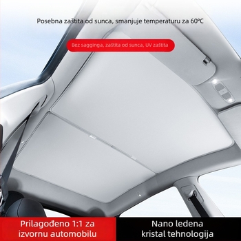 Sjenilo za Tesla Model 3 | Materijal: Mreža, Montaža: Snap-in, Kompatibilnost: Model 3, Stil: Jednostavan