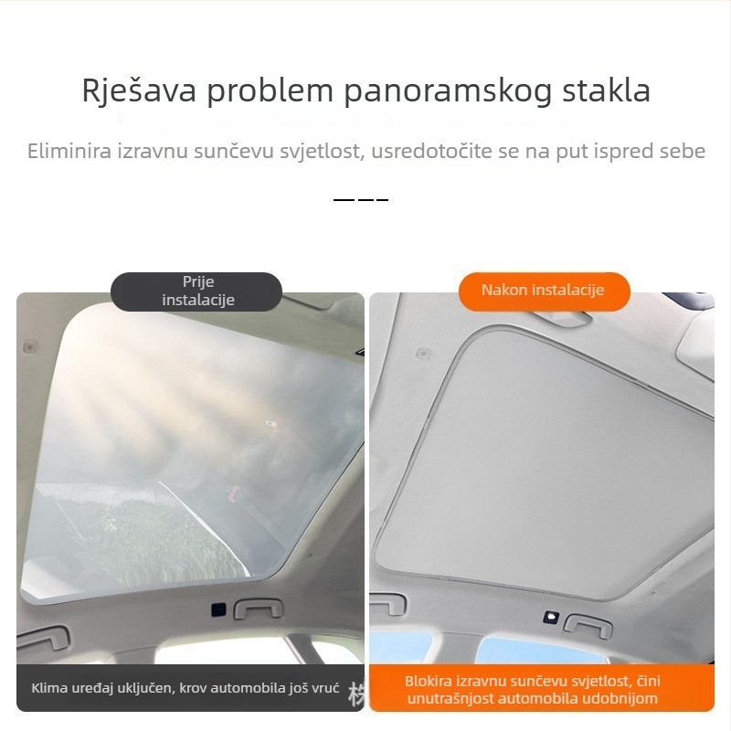 Zeekr 001/007GT Sjenilo za krovni prozor – toplinska izolacija i UV zaštita