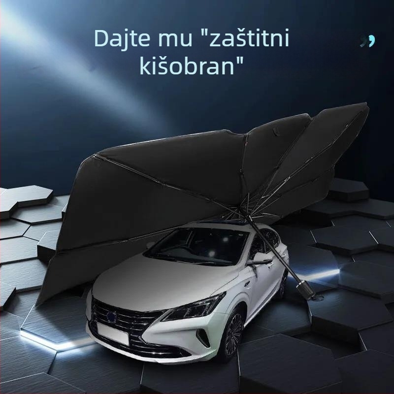 Univerzalna zavjesa za sunce za prednje staklo automobila, izvlačna zaštita od topline
