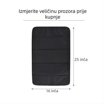 Auto sjenilo za RV s jakom magnetskom trakom i Velcro zatvaračem, debeli sloj spužve