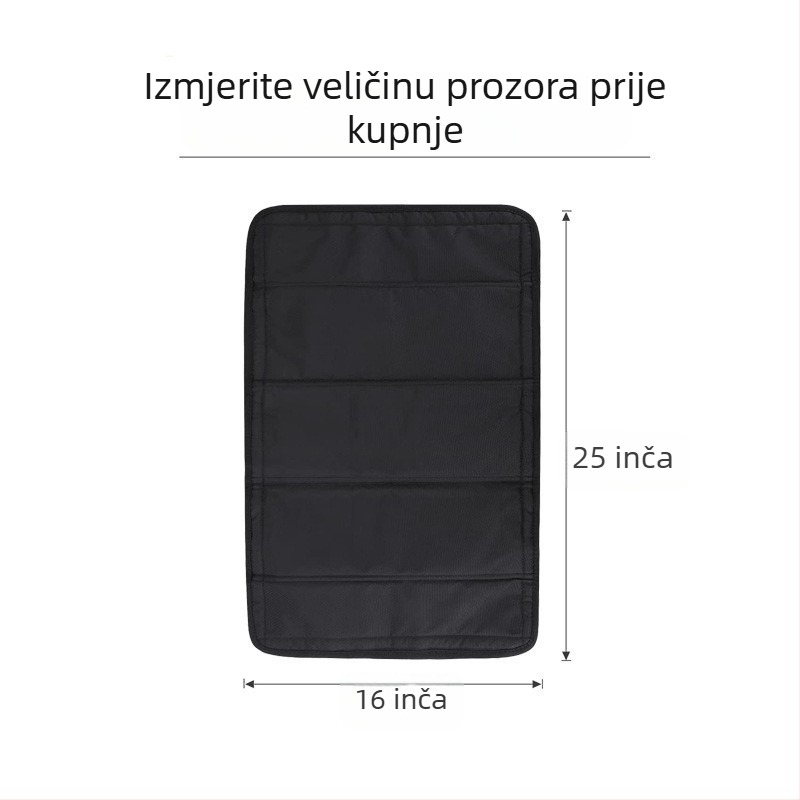 Auto sjenilo za RV s jakom magnetskom trakom i Velcro zatvaračem, debeli sloj spužve