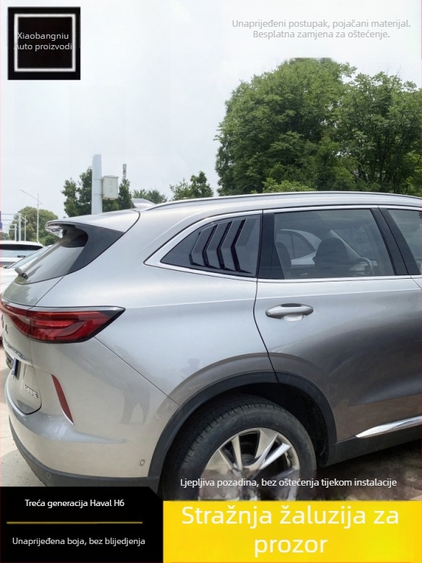 Auto dekorativna naljepnica za Haval H6 – stražnje trokutaste prozorske žaluzije (3. i 4. generacija)