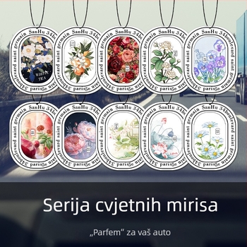 Auto mirisna tableta, prilagodljivi papirni difuzor; miris, uklanjanje mirisa, uklanjanje formaldehida