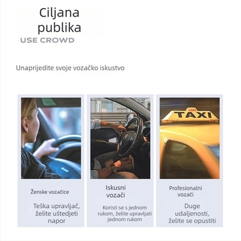 Univerzalna pomoćna kugla za volan automobila – višenamjenski visokokvalitetni ležaj upravljača, ABS + silikonski gel, 100 g, prilagodljivo, broj artikla 004