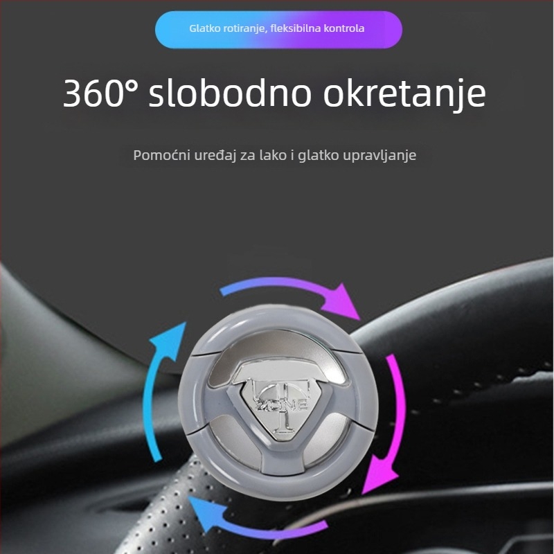 Pojačivač volana automobila, ABS+željezo, 85 g, Kompatibilan sa svim modelima, Mogućnost ispisa logotipa