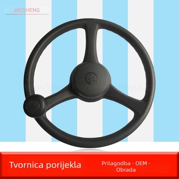 Volan za viljuškar WS370, poliuretan, kompatibilan s industrijskim strojevima, poljoprivrednim strojevima i automobilski upravljački sustavi.