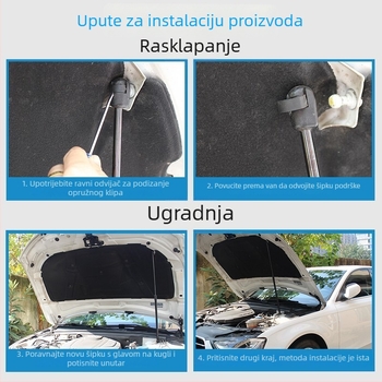 Podizač poklopca motora za Beijing Sonata 8. generaciju — hidraulična/pneumatska šipka