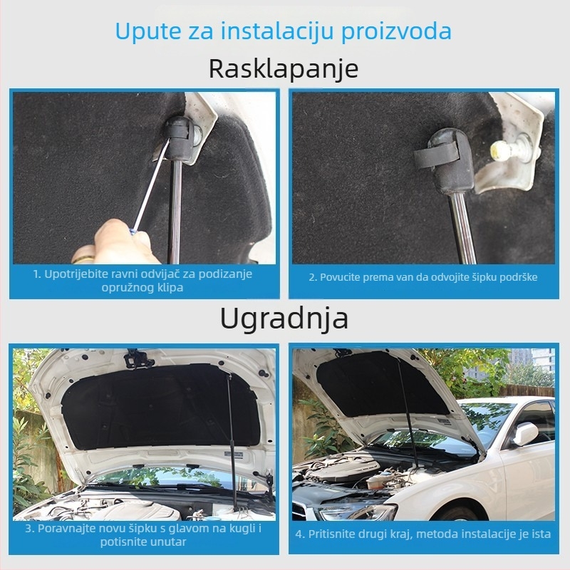 Podizač poklopca motora za Beijing Sonata 8. generaciju — hidraulična/pneumatska šipka