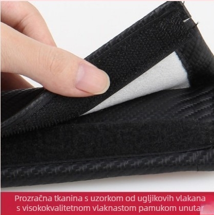 Jastučić za rameni pojas sigurnosnog pojasa od poliestera za Audi A4/A6L, Q3, Q5, Q7 – prilagodljiv s otiskom loga