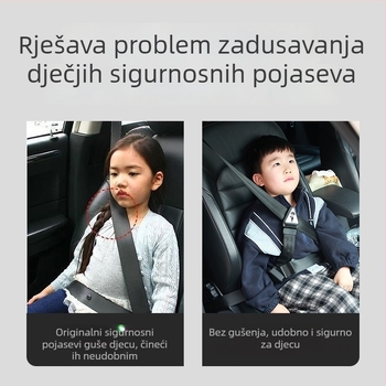Regulator sigurnosnog pojasa za dječje auto sjedalo – praktičan dizajn, Polyvinegar fiber, jastučić za rame (Materijal: Polyvinegar fiber; Tip: Practical; Pribor: Safety Belt Adjuster)