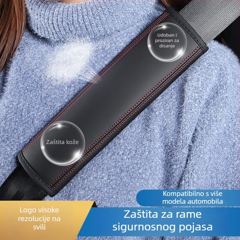 Zaštitni jastuk za ramenski pojas automobila — koža, Huangqi, prilagodljiv s logotipom