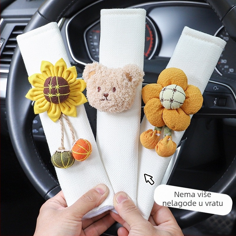 Karikatura jastuk za sigurnosni pojas automobila, poliester, 0,05 kg, marka Qiao Lin, porijeklo Zhejiang Jinhua