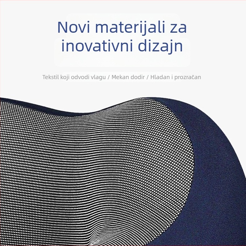 U-oblikovani putni jastuk za vrat s memorijskom pjenom, navlaka od Milk Silk, moderan minimalistički dizajn