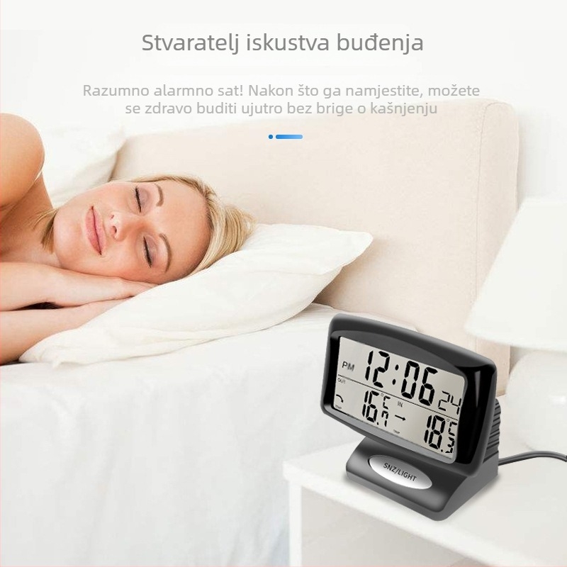 Shunwei SH-350 automobilni digitalni higrometar s prilagodljivim kutem sata