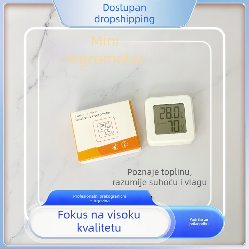 Higrometar, Nothing marka, mini digitalni mjerač temperature i vlage, rezolucija temperature 30