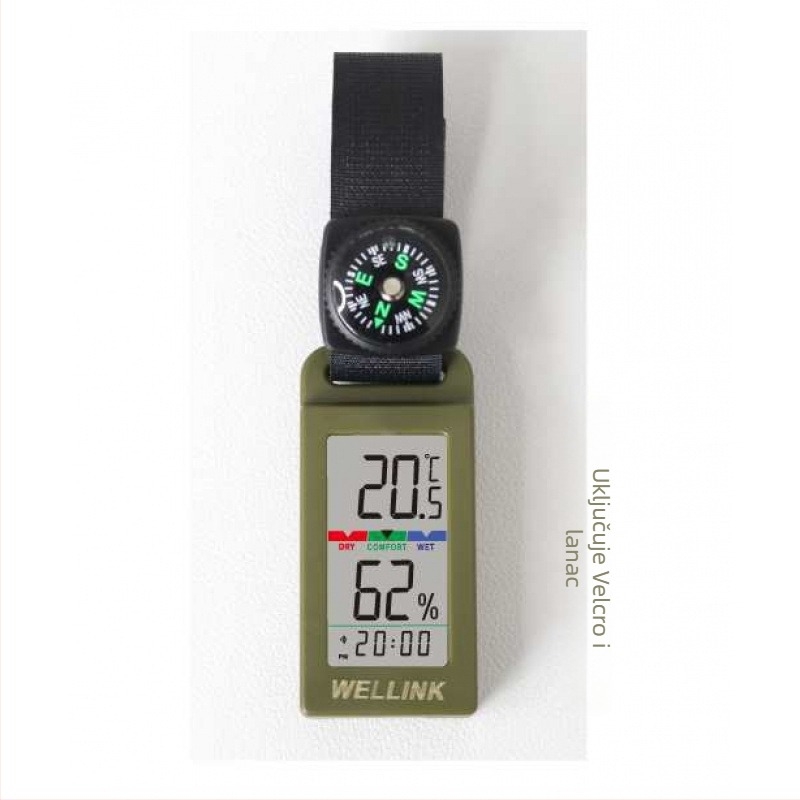 Aim Prijenosni vanjski i kućni termometar s mjerenjem vlage i kompaktnim satom | Marka: Aim; Vrsta: Drugi termometri; Razlučivost temperature: Drugi