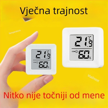Unutarnji digitalni termometar i higrometar, na zid, suho/mokro dvostruko mjerenje, za kućnu upotrebu i bebama - Model: Direktna opskrba od proizvođača za prekograničnu prodaju