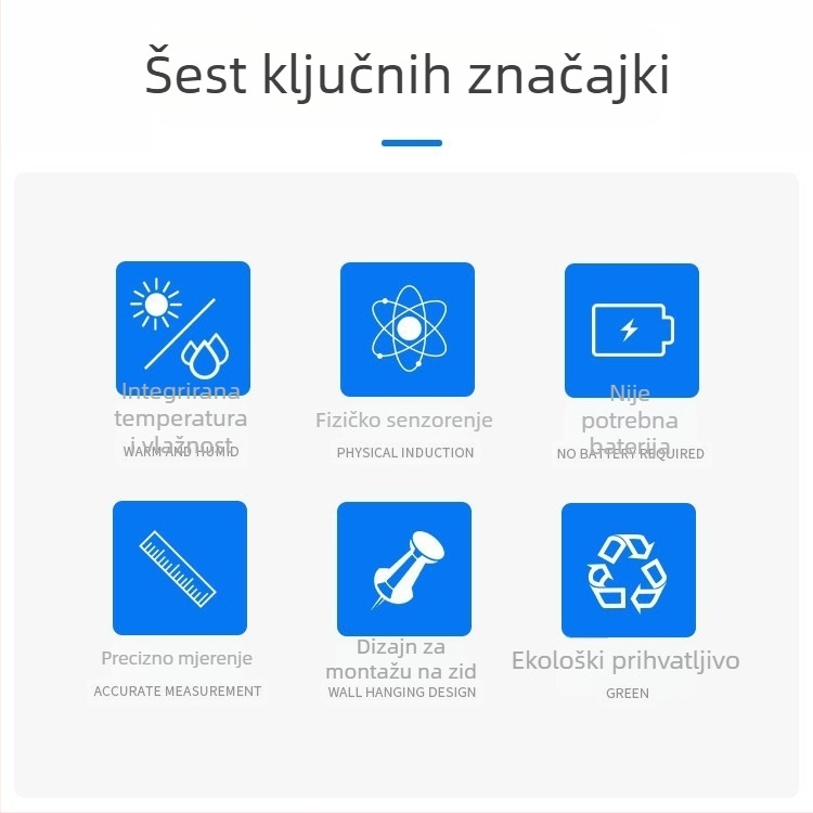 Visoko precizan osmerokutni termohigrometar s najnovijim certifikatom kalibracije za ljekarne, bolnice, industrijsko skladištenje i kućnu upotrebu