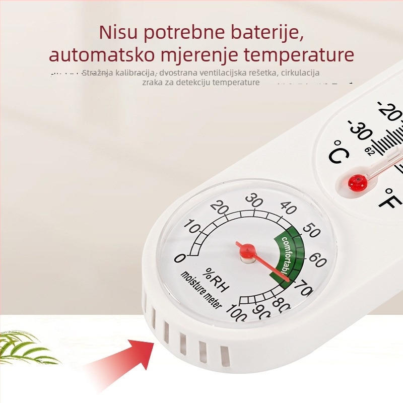 Mjerač temperature i vlage za industrijske plastenike i uzgoj stoke, higrometar-termometar visoke preciznosti, za kućnu upotrebu