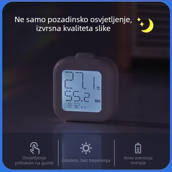 Medici JR108 Digitalni mjerač temperature i vlage za unutarnju upotrebu u dječjoj sobi s pozadinskim osvjetljenjem zaslona