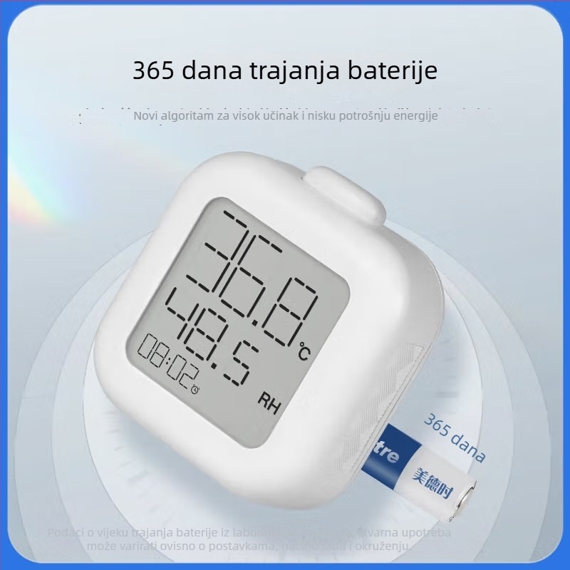 Medici JR108 Digitalni mjerač temperature i vlage za unutarnju upotrebu u dječjoj sobi s pozadinskim osvjetljenjem zaslona