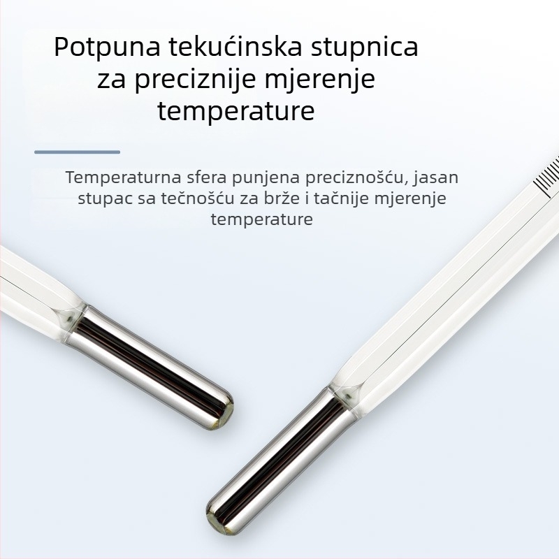 Visoko precizan termometar s živom 0.1 za industrijsko laboratorij, staklena štapna verzija