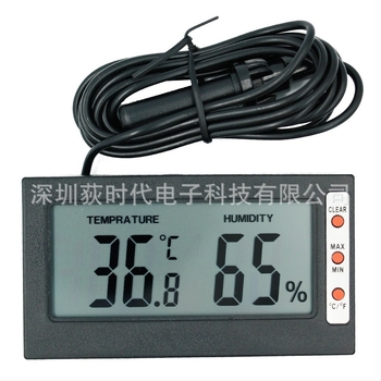 Mini LCD digitalni termometar i higrometar sa senzorom za temperaturu i vlaga zraka; kompaktni digitalni zaslon; napajanje s 2x1,5V baterija; prikladno za akvarij, terarij, vinsku ormarić, ormarić za cigarete i hladnjak