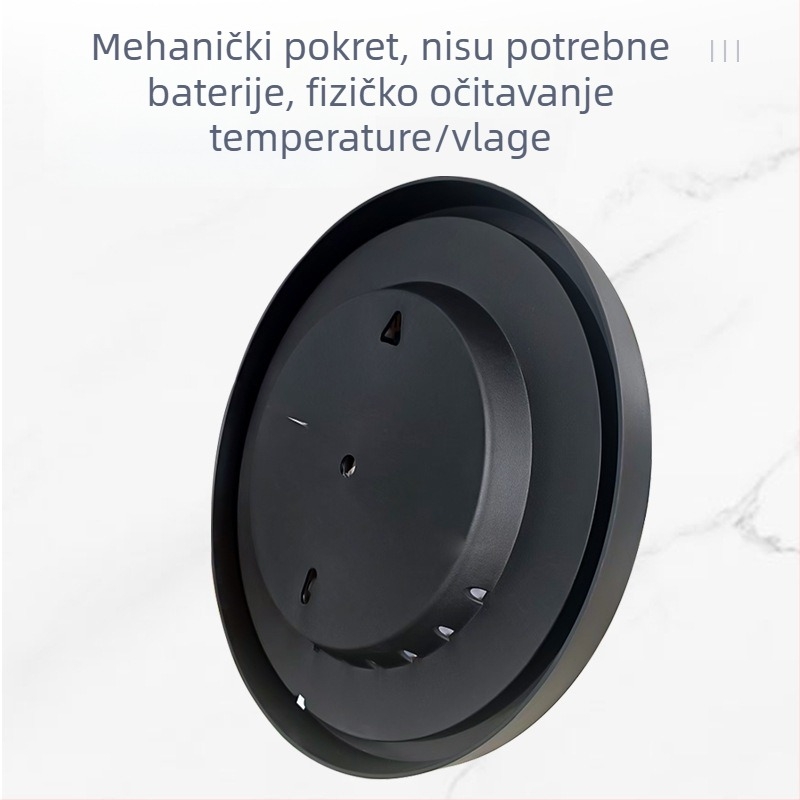 25 cm zidni mjerač temperature i vlažnosti – veliki termometar i higrometar za unutarnju uporabu, kućanstvo i industrijsko okruženje, ljekarne