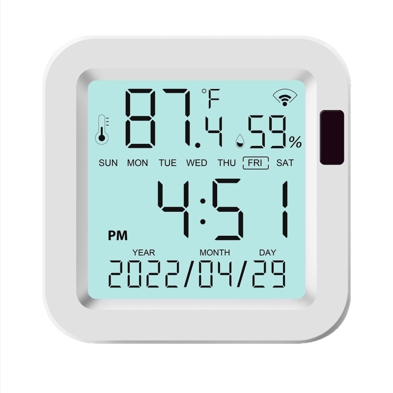 Bežični WiFi senzor temperature i vlage za kućnu upotrebu s digitalnim zaslonom, daljinsko praćenje u realnom vremenu
