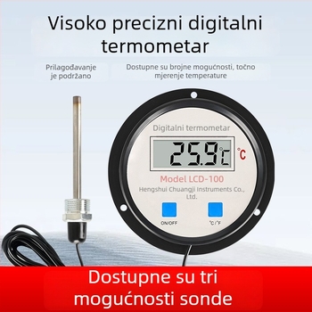 Digitalni termometar sa sondom za akvakulturu: visoka preciznost mjerenja temperature vode u ribnjacima i plastičnima