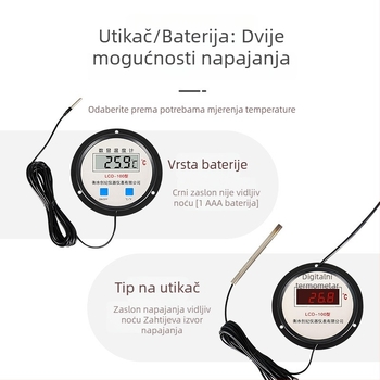Digitalni termometar sa sondom za akvakulturu: visoka preciznost mjerenja temperature vode u ribnjacima i plastičnima