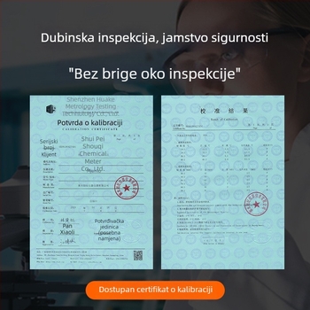 Okto-gonalni zidni termometar i higrometar - model CJM-A111a, raspon temperature -10 do 40°C, raspon vlažnosti 0-100% RH, točnost temperature ±0,1°C, točnost vlage ±0,1% RH