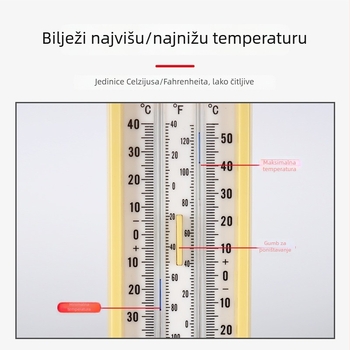 CJM-GD-1 Digitalni mjerač temperature i vlage s memorijom maksimuma/minimuma za staklenik – visoka preciznost termometra i higrometra